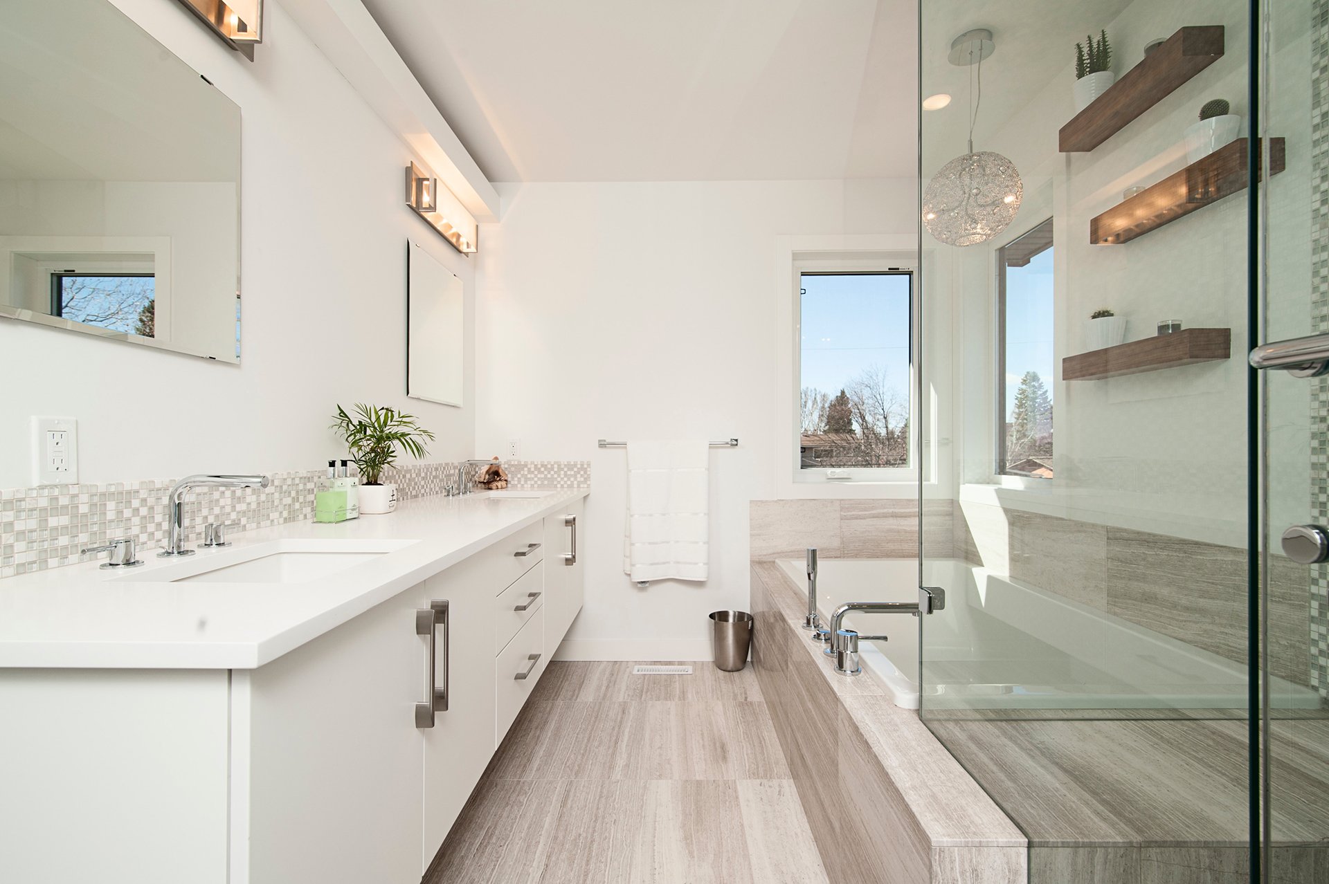 Completed bathroom renovation by Top Plumbing